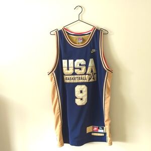 Michael Jordan Gold medal edition Olympic jersey